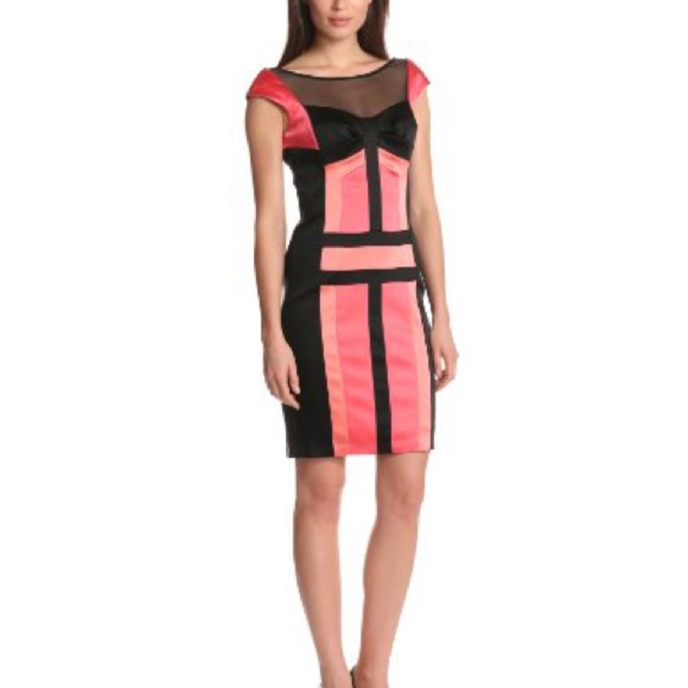 Jax Black and Pink Mini Dress